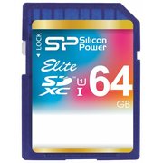  Карта памяти Silicon Power SP064GBSDXAU1V10 SD 64GB Elite SDXC Class 10 UHS-I 