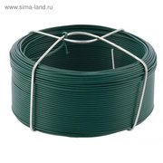  Проволока "Сибртех" с ПВХ покрытием, цвет зеленый, 1,2 мм, длина 50 м. (5515745) 