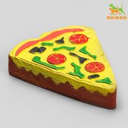  Игрушка плотная пищащая "Пицца" для собак, 12 см (2533857) 