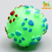  Игрушка пищащая "Мяч Лапка"для собак, 6,5 см, зелёная (7127487) 