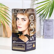  Стойкая крем-краска волос Studio Professional "3D Holography", тон 7.0 светло-русый, 115 мл (9103628) 