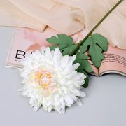  Цветы искусственные "Хризантема садовая галант" 14х57 см, белый (9222765) 