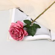  Цветы искусственные "Роза эстетик" 10х49 см, пепельно-розовый (9222739) 