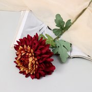  Цветы искусственные "Хризантема садовая галант" 14х57 см, бордовый (9222763) 