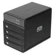  Внешний корпус для HDD AgeStar 3C4B3A1 Sata II алюминий черный LCD 3.5" 