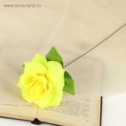  Цветы искусственные "Роза желтая" 40 см (183193) 