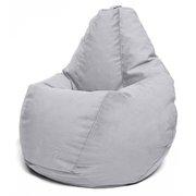  Кресло-мешок XXXL , размер 150x120x120 см, ткань велюр, цвет Maserrati 19 серый (9325478) 