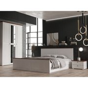  Спальня «Валенсия», 4266 × 2037 × 2270 мм, цвет белый / орех (9350154) 