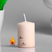  Свеча - цилиндр ароматическая "Капучино", 4х6 см (4723623) 