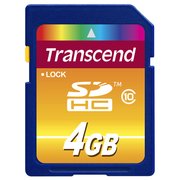  Карта памяти Transcend TS4GSDHC10 SDHC, 4GB UHS-I Class 10 U1 