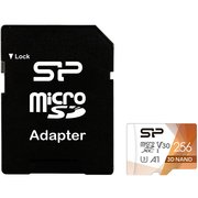  Карта памяти Silicon Power SP256GBSTXDU3V20AB microSDXC 256Gb Class10 Superior Pro Colorful + adapter 