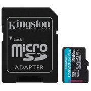  Карта памяти Kingston SDCG3/256GB microSDXC Canvas Go Plus с адаптером 