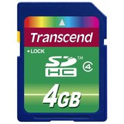  Карта памяти Transcend TS4GSDHC4 SDHC, 4 Гб, Class 4 