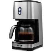 Кофеварка Kitfort KT-750 черный/серебристый 