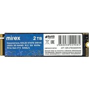  SSD Mirex (13640-2TB3QM2NVM) 2TB M.2 2280, PCI-E 3x4, R/W - 3300/3100 MB/s QLC 
