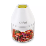  Измельчитель Kitfort КТ-3087 белый/салатовый 