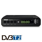  Ресивер DVB-T2 BBK SMP028HDT2 черный 