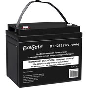  Аккумуляторная батарея ExeGate DT 1275 (12V 75Ah, под болт М6) 282983 