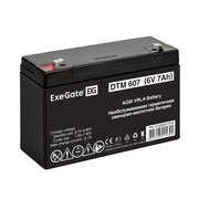  Аккумуляторная батарея ExeGate DTM 607 (6V 7Ah, клеммы F1) 282951 