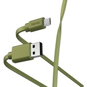  Дата-кабель Hama 00187228 microUSB USB A1м зеленый 