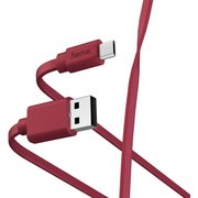  Дата-кабель Hama 00187227 microUSB USB A1м красный 