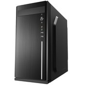  Корпус DELUX G504 (ATX, без БП, RGB Led strip) черный 