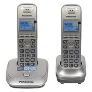  Радиотелефон Dect Panasonic KX-TG2512RUN платиновый (труб. в компл.2шт) АОН 