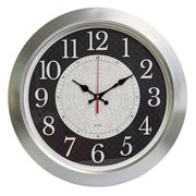  Часы настенные Бюрократ WallC-R67P D39см серебристый 