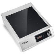 Плита настольная Kitfort КТ-142 серебристый/черный стеклокерамика 