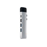  USB-хаб Satechi Aluminum Pro Hub with Ethernet & 4K HDMI для MacBook Air (2018-2020), MacBook Pro (2018-2020) 