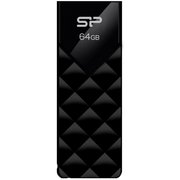  USB-флешка Silicon Power SP064GBUF3B03V1K Blaze B03 64Gb, USB 3.2, Черный 