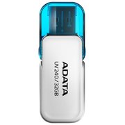  USB-флешка A-DATA 32GB AUV240-32G-RWH UV240, USB 2.0, Белый 