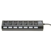  Концентратор 5bites HB27-203PBK 7*USB2.0/БП 5В-2А/1M/Black 