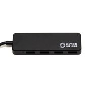  Концентратор 5bites HB34C-311BK 4*USB3.0/TYPE-C PLUG/Black 