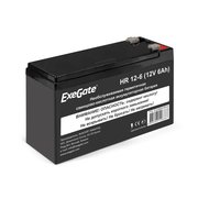  Аккумуляторная батарея ExeGate HR 12-6 (12V 6Ah 1224W, клеммы F2+F1-) 288653 