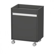  Тумба на роликах DURAVIT Ketho KT2530L4949 с 1дв. 50x36x67h SX графит мат49 