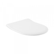  Сиденье для унитаза Villeroy & Boch Subway slimseat 9M65S101 с крышкой с механизмом плавного закрытия белый Альпин/хром 