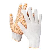  Перчатки STAYER Мастер 11397-H10 трикотажные, 7класс, х/б, с защитой от скольжения, L-XL, 10пар 