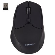  Мышь SONNEN V33 (513517), USB, беспроводная, оптическая, черный 