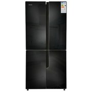  Холодильник Ginzzu NFK-500 черное стекло 