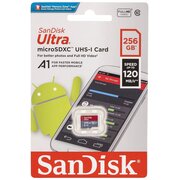  Карта памяти SanDisk (SDSQUAC-256GGN6MN) 256GB microSDXC Class 10 Ultra UHS-I U1 A1 120MB/s 
