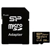  Карта памяти Silicon Power Superior Golden (SP256GBSTXDV3V1GSP) 256GB A1 microSDXC Class 10 UHS-I U3 A1 100/80 Mb/s (SD адаптер) 