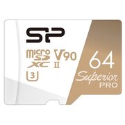  Карта памяти Silicon Power Superior Pro (SP064GBSDXJA2V10) 64GB SDXC Class 10 UHS-II U3 V90 290/160 Mb/s 