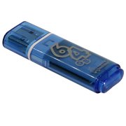 USB-флешка Smartbuy 64GB Glossy Series Blue 