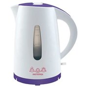  Чайник Мастерица ЕК-1701M белый/фиолетовый 