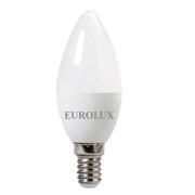  Лампа светодиодная Eurolux LL-E-C37-6W-230-4K-E14 