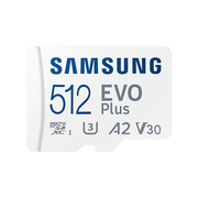  Карта памяти SAMSUNG Evo Plus (MB-MC512KA/APC) 512GB microSDXC Class 10, UHS-I, 130MB/s (SD адаптер) 