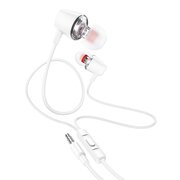  Наушники HOCO M107 Discoverer universal earphones with mic (белый) 