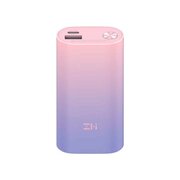  Внешний аккумулятор Xiaomi (Mi) ZMI QB817 Color 10000mAh Type-C Mini 3A, 22,5W, QC 3.0, PD 3.0  фиолетово-розовый 