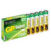  Батарейка GP LR03, AAA, Super Alkaline, щелочная (GP 24A-B10) коробка 10 шт 